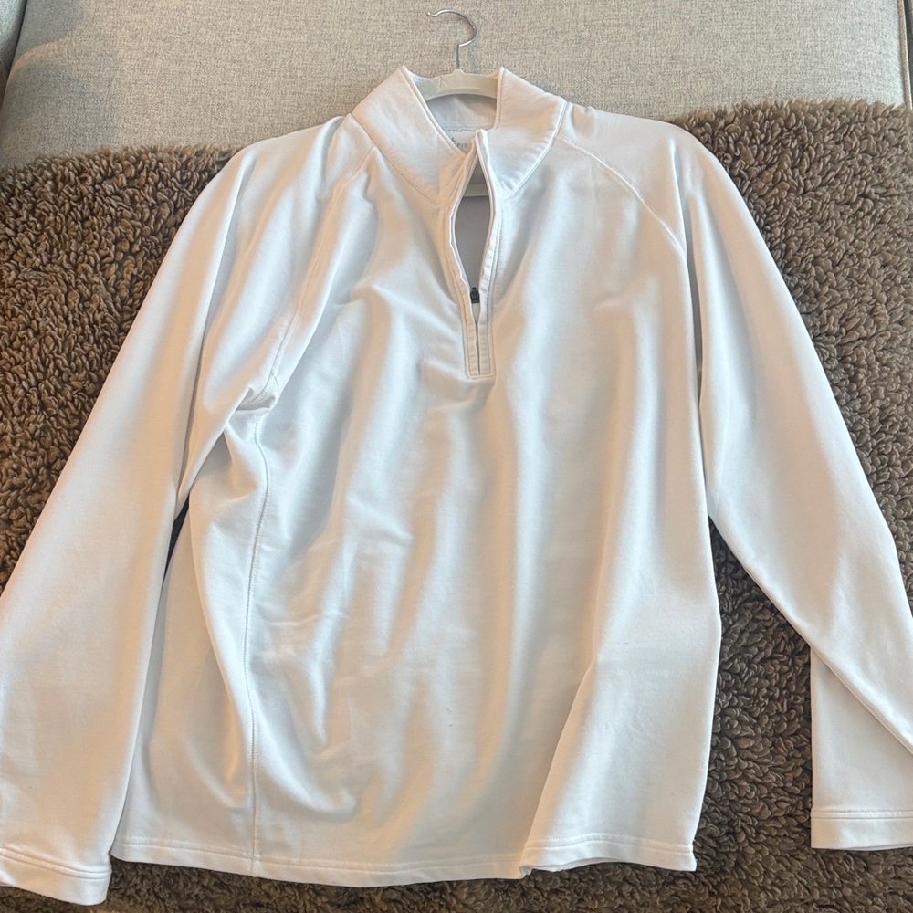 Bonobos Cream Quarter-Zip Pullover